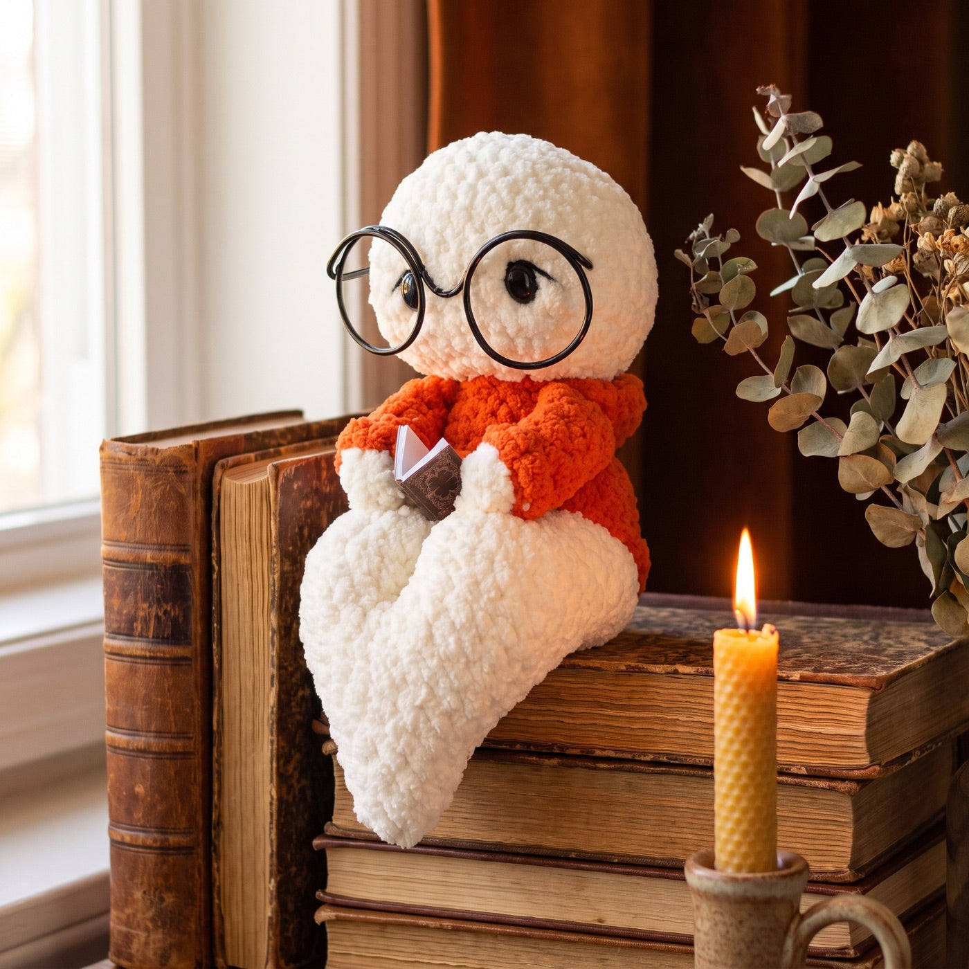 Seamless Amigurumi Ghost Pattern