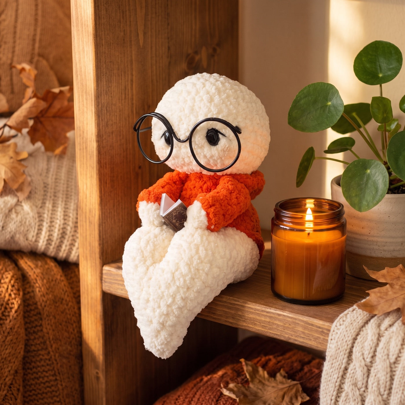 Start at the top — Seamless Amigurumi Ghost Pattern
